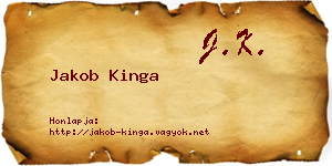 Jakob Kinga névjegykártya